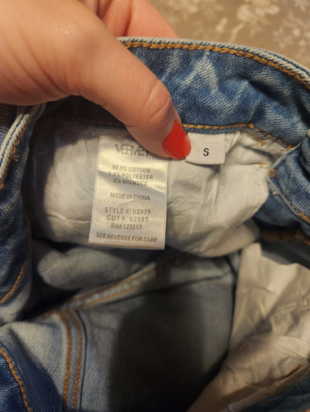 Vervet Light Blue Distressed Women's Jeans Shorts - Picture 4 of 4